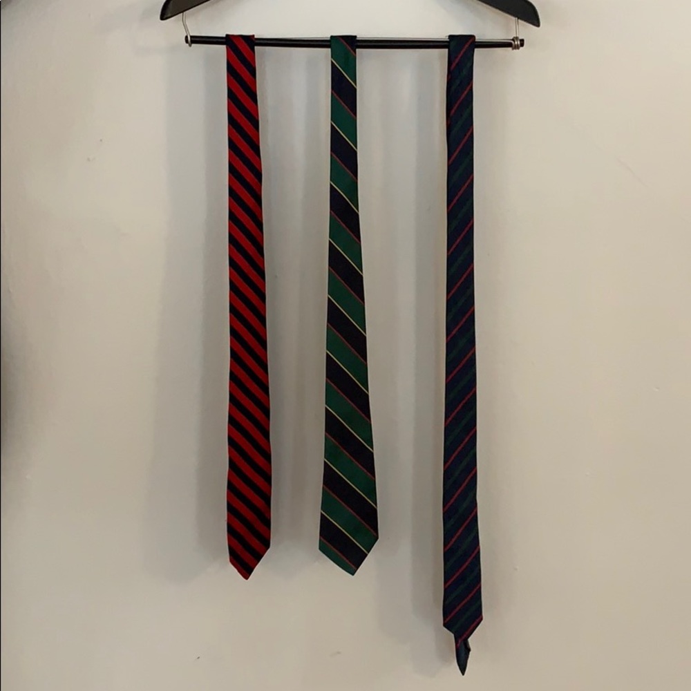 3 Striped Silk Ties